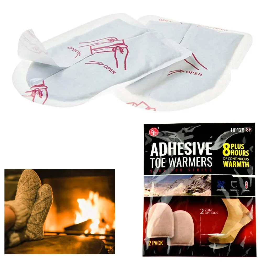 60 Pairs Adhesive Toe Warmers Feet Up to 8 Hours Heat Shoes Winter Hot EXPIRED