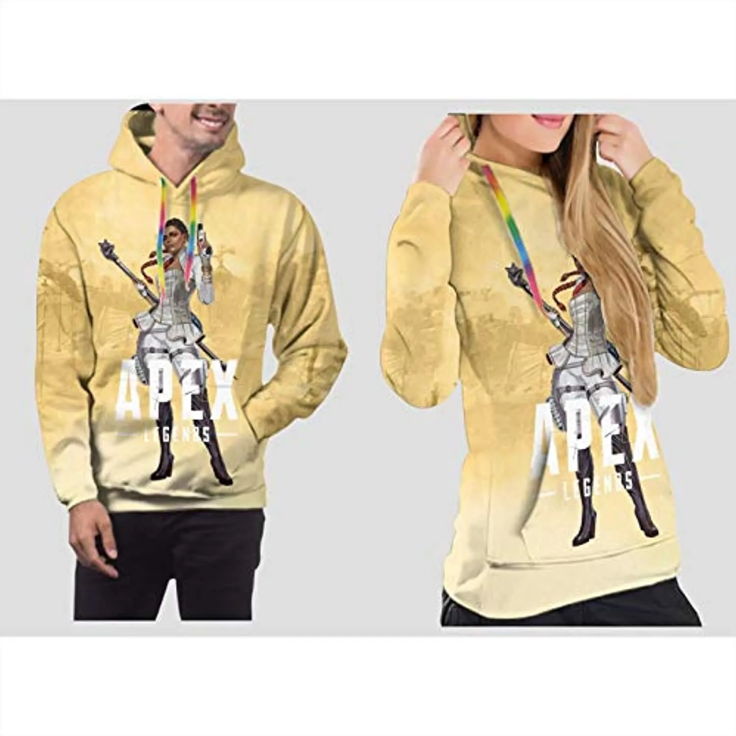 Apex Legends Hoodies - Loba Fashion 3D Print Drawsrting Pullover Gaming Hoodie