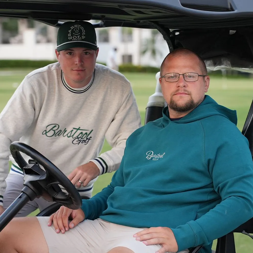 Barstool Golf Applique Ribbed Crewneck