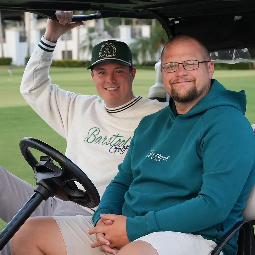 Barstool Golf Applique Ribbed Crewneck