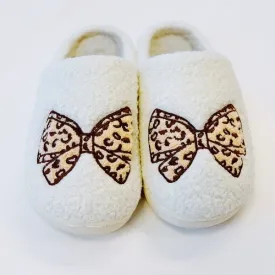 Cozy Bow Lounge Slippers