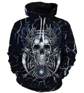 Dallas Cowboys Hoodies - Pullover Black Hoodie