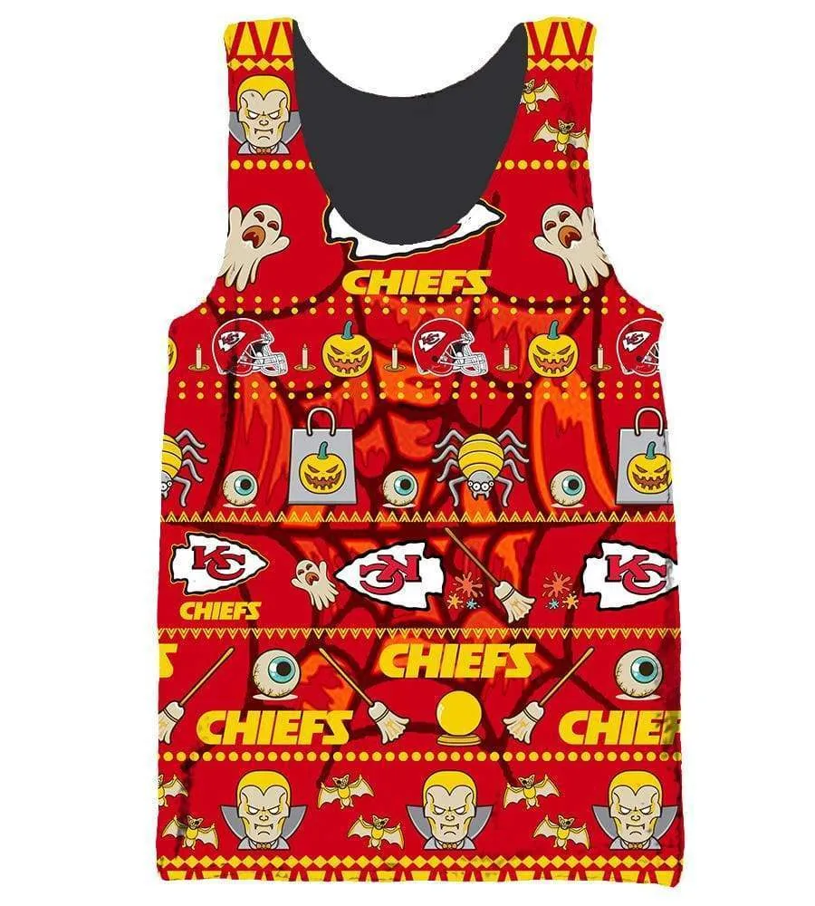 Halloween Kansas City Chiefs Hoodies - Pullover Red Hoodie
