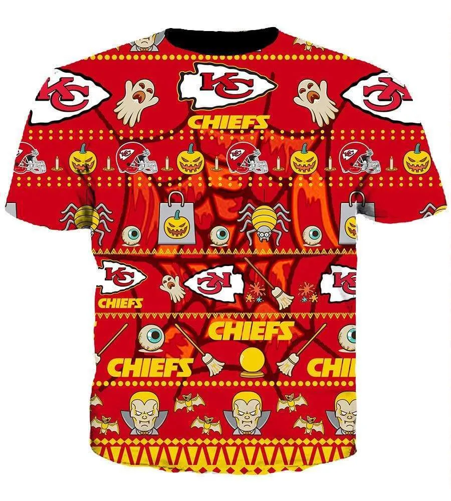 Halloween Kansas City Chiefs Hoodies - Pullover Red Hoodie