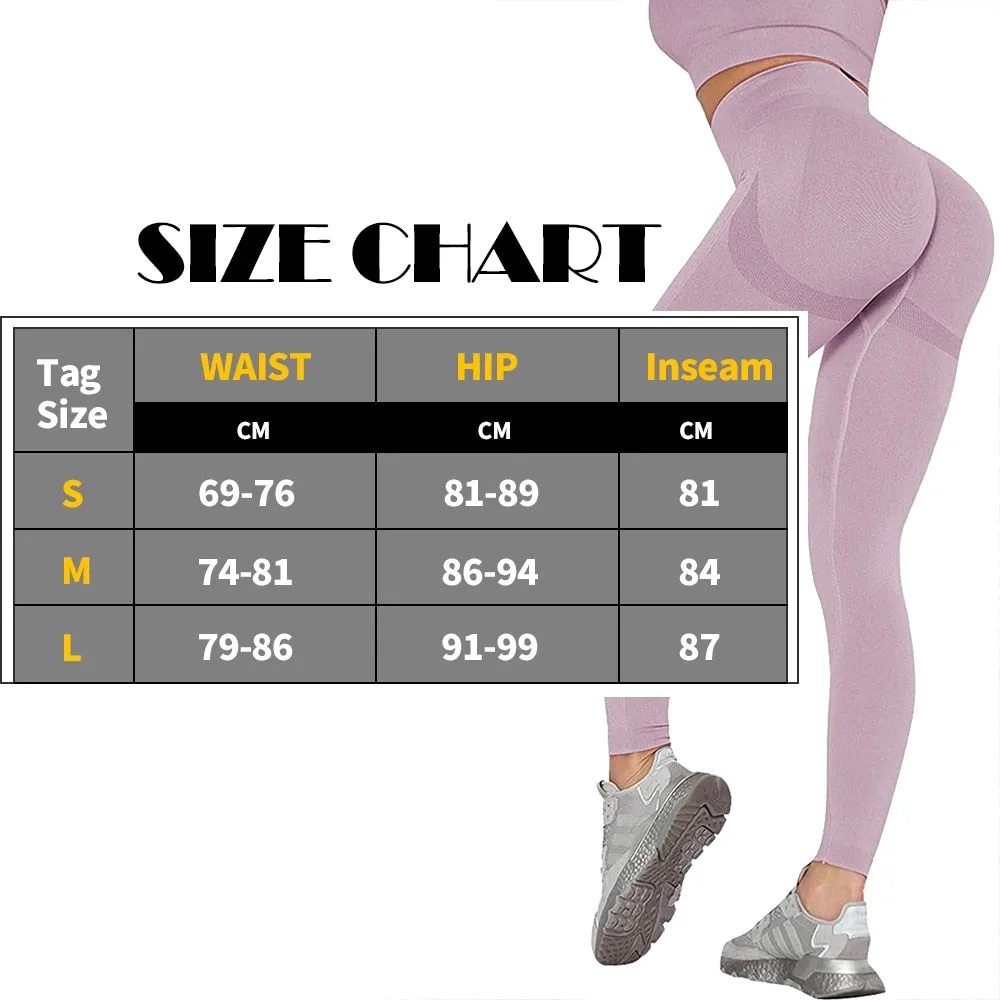 High Waisted Full Length Seamless Workout Leggings