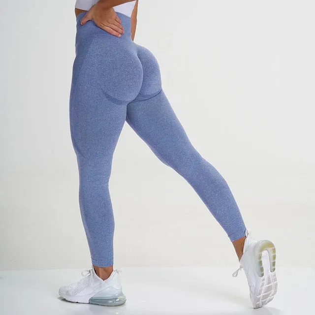 High Waisted Full Length Seamless Workout Leggings