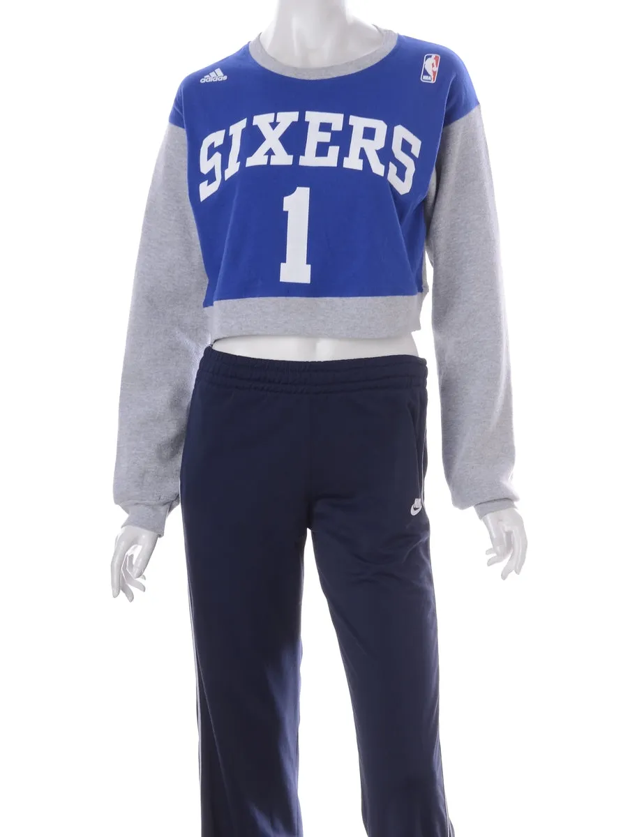Label Caroline Cropped Sports T-shirt Front Sweatshirt