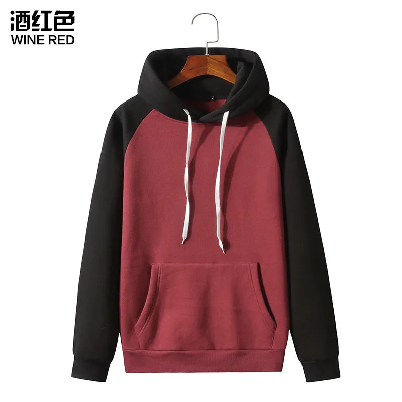 Men Pocket Sports Hooded Sweater Coat