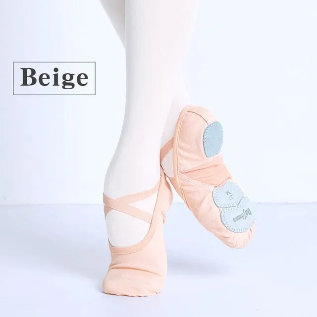 Professional Soft Three Split Sole Dance Shoes