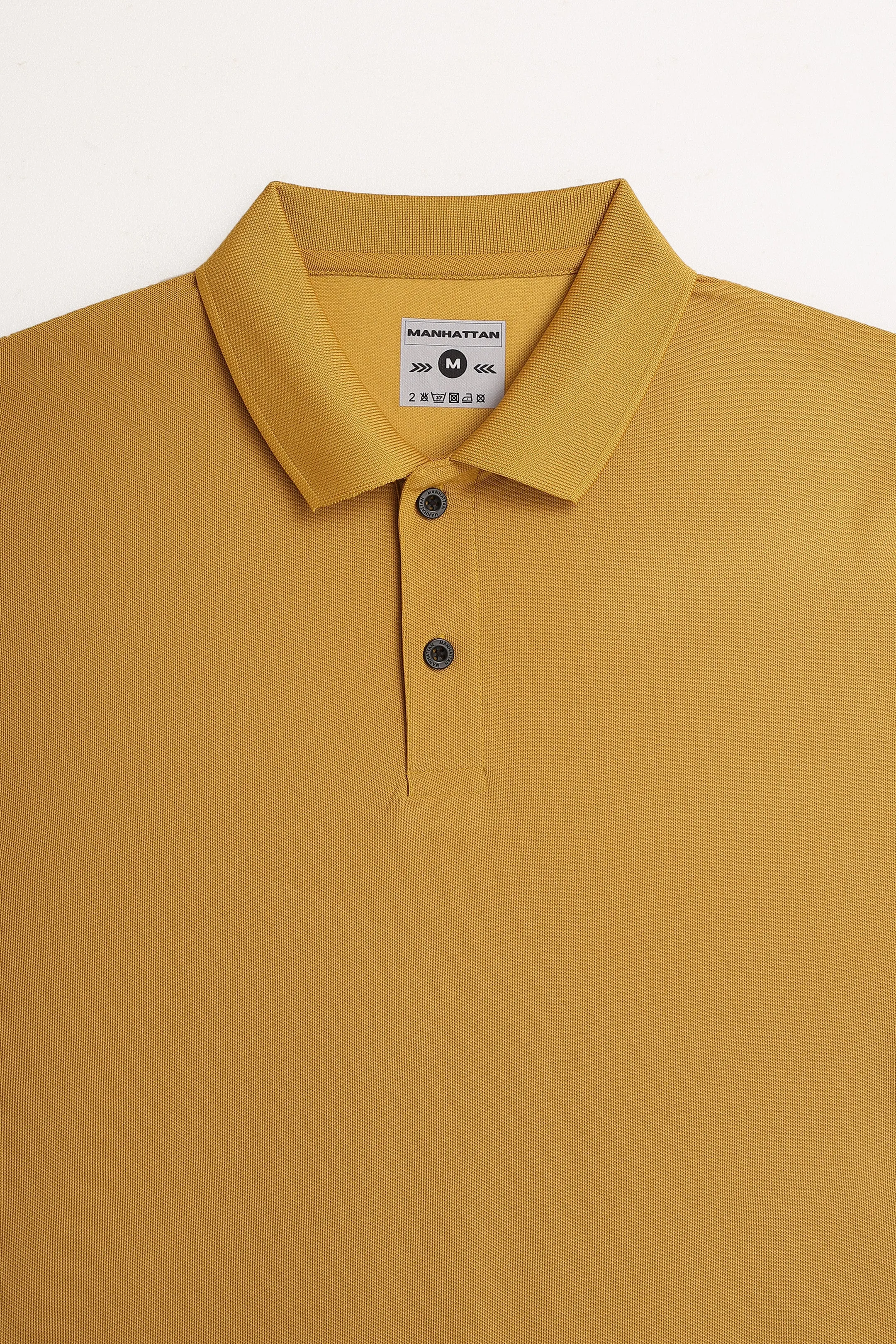 Sports Dry Fit Mustard Polo T Shirts (Micro Polyester)