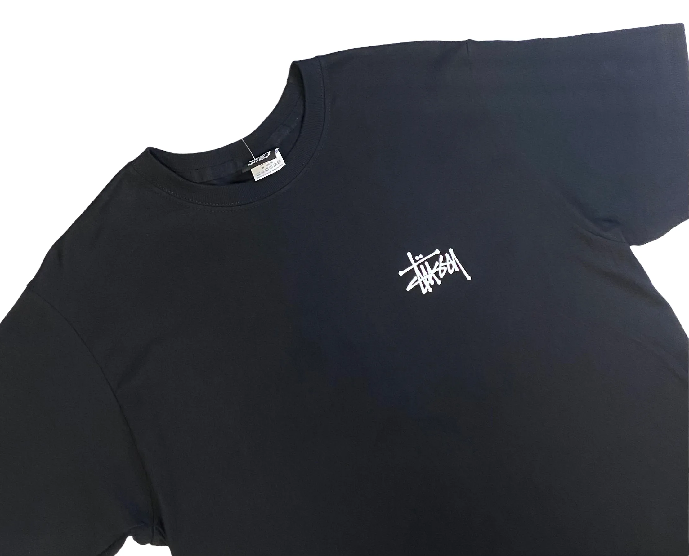Stussy Mens Basic T-Shirt - Black / White - [1904649]