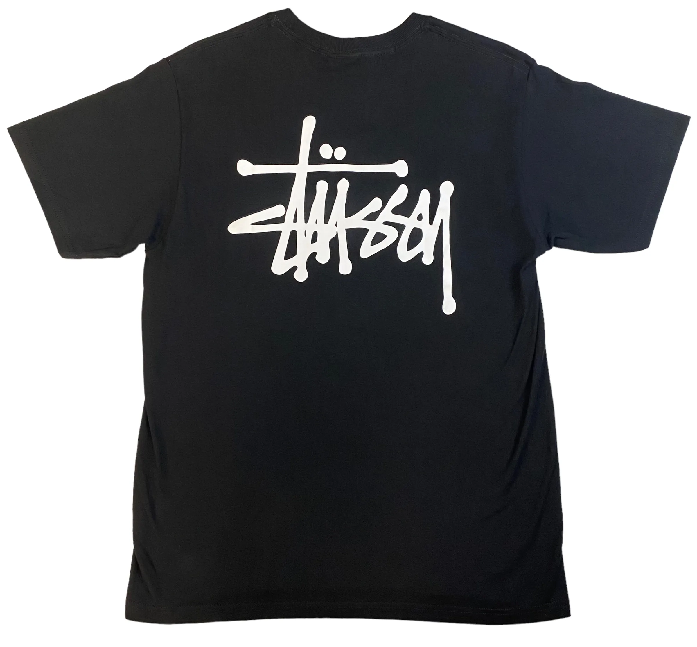 Stussy Mens Basic T-Shirt - Black / White - [1904649]