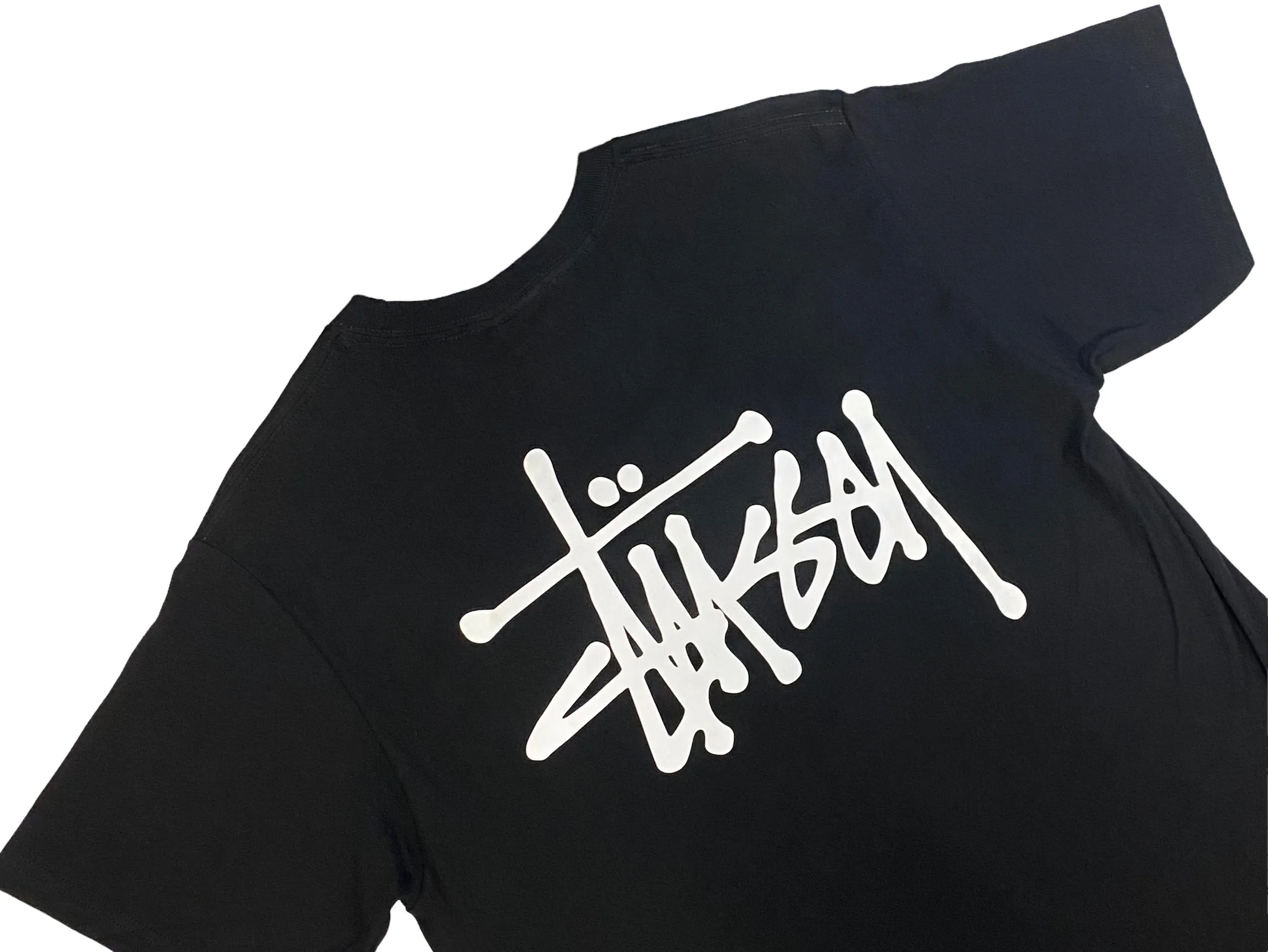 Stussy Mens Basic T-Shirt - Black / White - [1904649]