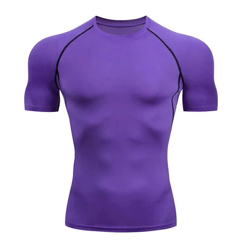 Tight Short Sleeve T-shirt Training t-shirts for Gym