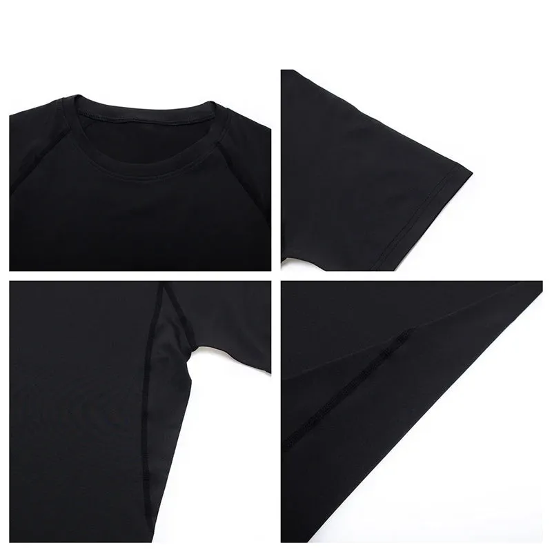 Tight Short Sleeve T-shirt Training t-shirts for Gym