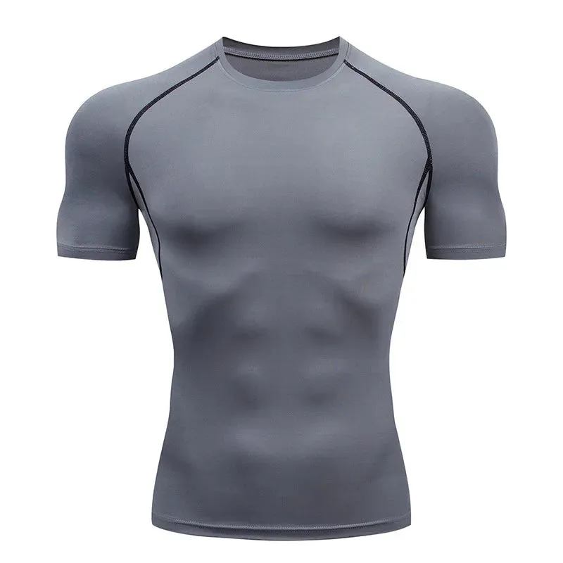 Tight Short Sleeve T-shirt Training t-shirts for Gym
