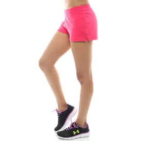 Women Activewear Sweat Short Casual Lounge Yoga Walk Gym Fit Comfy Cotton Pink M