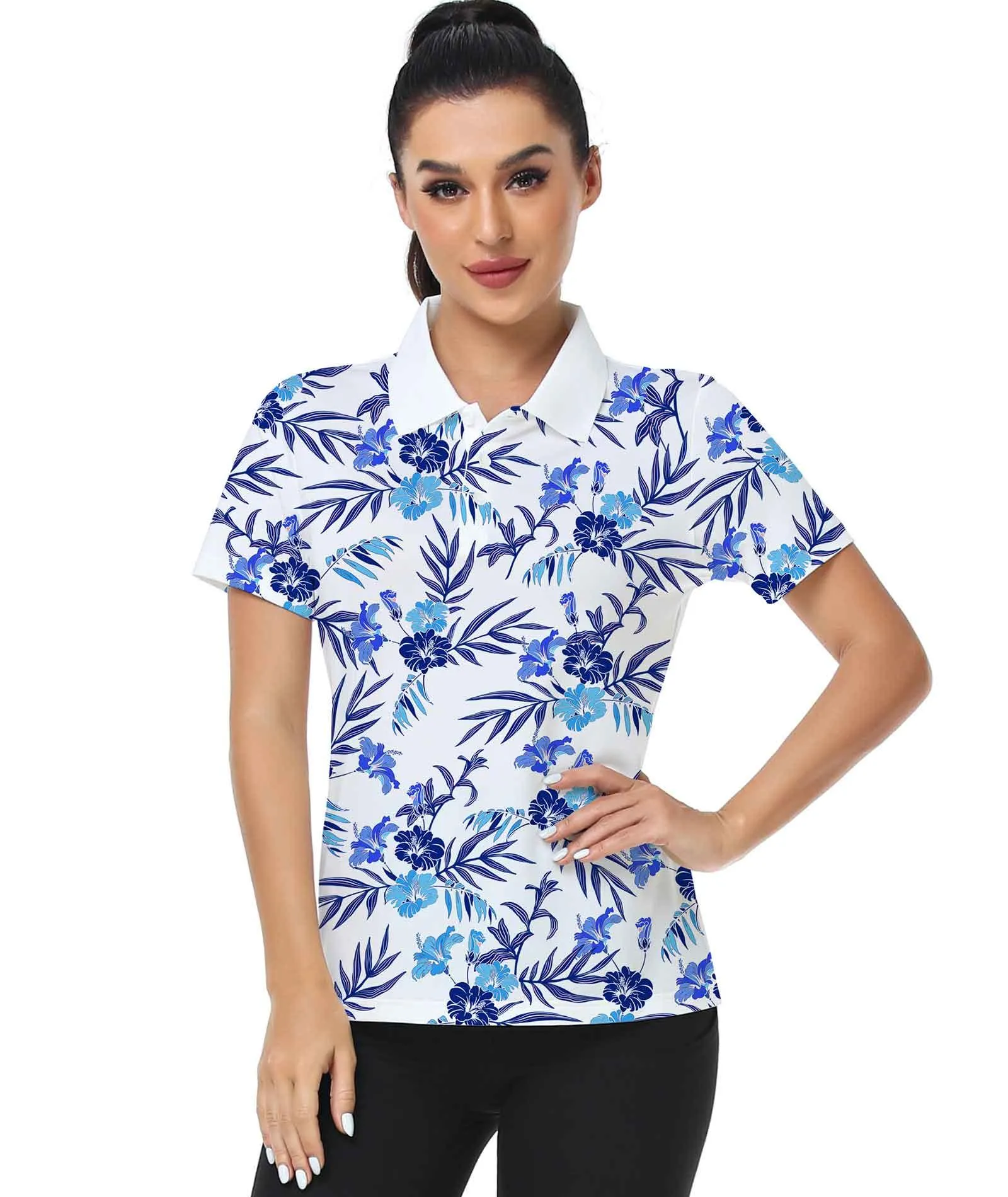 Women's Dry Fit Sports Golf Polo Shirt-CUWPO01327
