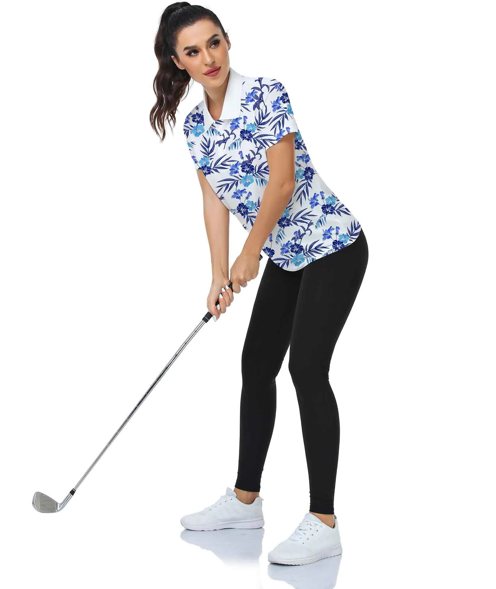 Women's Dry Fit Sports Golf Polo Shirt-CUWPO01327