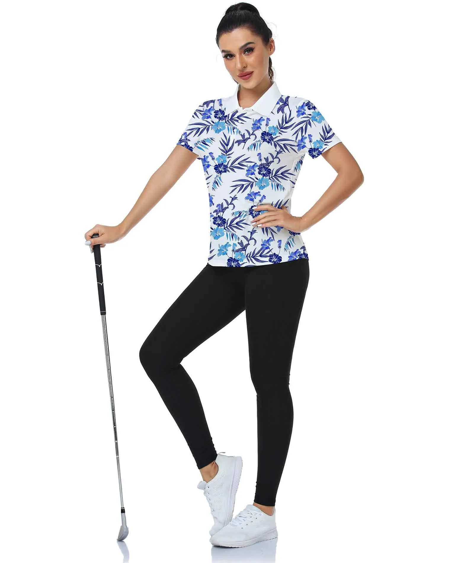Women's Dry Fit Sports Golf Polo Shirt-CUWPO01327